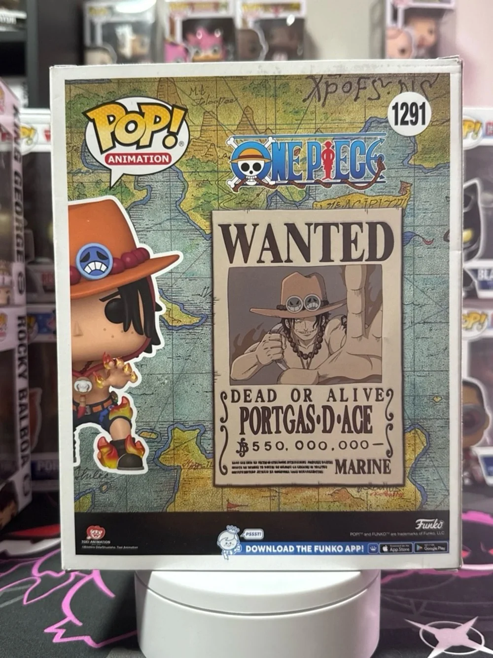 Funko Pop! One Piece Portgas D. Ace - Orange Hat and Brown Outfit